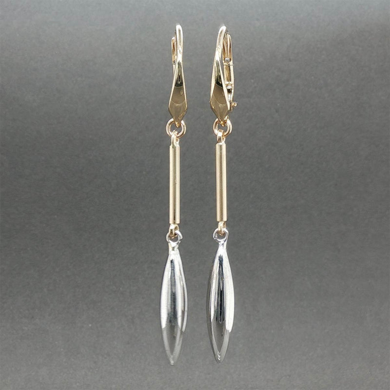 Estate 14K TT Gold Dangle Earrings
