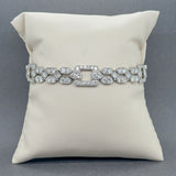 Estate Platinum Art Deco 7.16ctw H-I/VS2-SI1 Diamond Bracelet