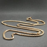 Estate 18K Y Gold 3.57mm 24” Cuban Link Chain