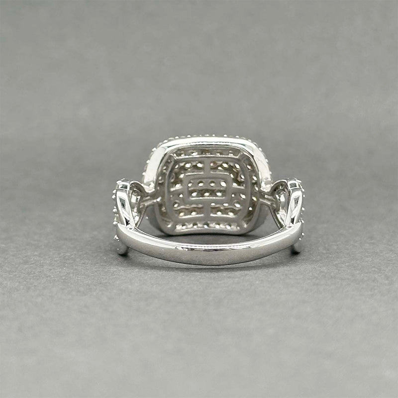 Estate 14K W Gold 0.75ctw I-J/VS2-SI2 Diamond Cocktail Ring