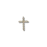 14K Y Gold 0.18ctw G/I1 Petite Diamond Cross