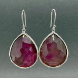 Estate Ippolita SS Purple Quartz Rock Candy Drop Earrings