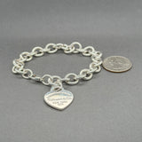 Estate Tiffany & Co. SS Please Return To Heart Bracelet
