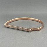 Estate Monica Vinader SS 0.23ctw Diamond Signature Pave Diamond Bangle