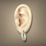 Estate 14K Y Gold 21.8mm Hoop Earrings
