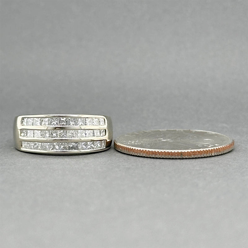 Estate 18K W Gold 1.06ctw Diamond Ring