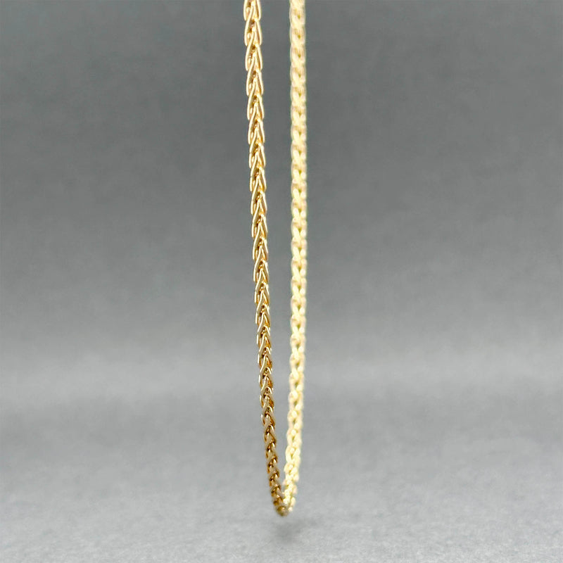 Estate 14K Y Gold 1.47mm 21” Wheat Chain