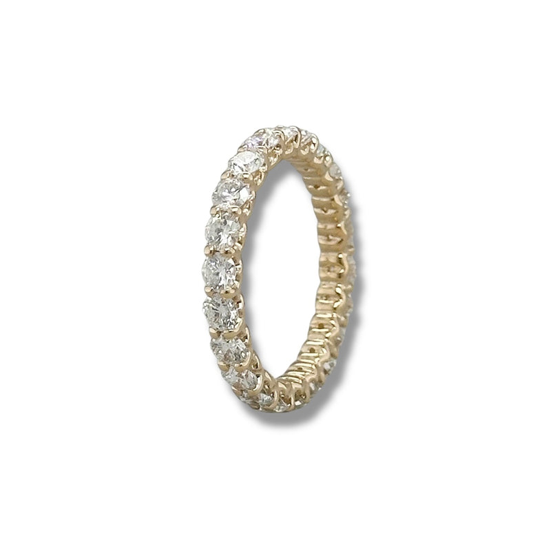 14K Y Gold 2.00ctw G/I1 Diamond Eternity Band
