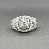 Estate 14K W Gold 2.06ctw H-I/SI2-I1 Diamond Cocktail Ring