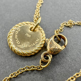 Estate David Yurman 18K Y Gold 0.01ctw Diamond Cable Collectibles X Pendant