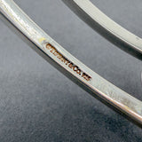 Estate Tiffany & Co. SS Cut Out Heart Bangle Bracelet
