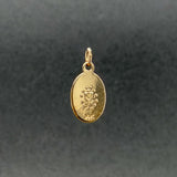 Estate 14K Y Gold 17.3mm Miraculous Medal Pendant