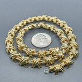 Estate Tiffany & Co. 18K Y Gold Signature X Necklace