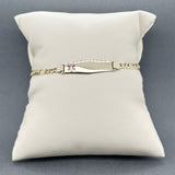 Estate 14K Y Gold Medical Alert ID Bracelet