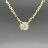 Estate 14K Y Gold 1.79ct G/SI1 Diamond Pendant