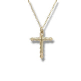 14K Y Gold 0.37ctw F/VS1 Lab-Created Diamond Cross