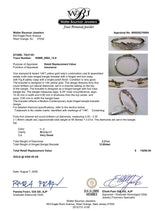 Estate 14K Y Gold 2.21ctw I-J/SI2-I1 Diamond Bangle Bracelet