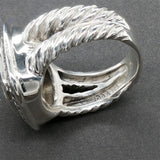 Estate David Yurman SS  5.29ctw Quartz & Diamond Albion Ring