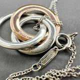 Estate Tiffany & Co. SS 1837 Interlocking Circle Pendant