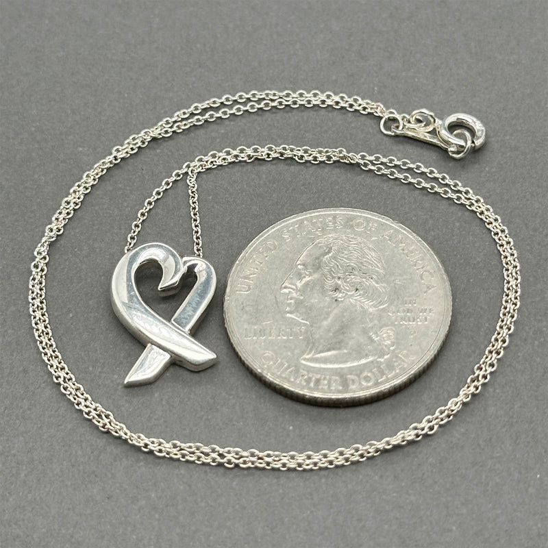 Estate Tiffany & Co. Picasso SS Loving Heart Necklace