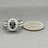 Estate 14K W Gold 2.24ctw Black-G-H/SI1-I1 Diamond Flip Ring