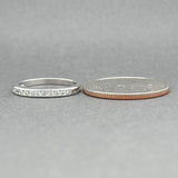 Estate Platinum 0.19ctw H/SI1 Diamond Anniversary Ring