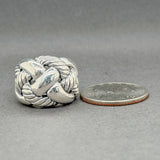 Estate David Yurman SS Woven Cable Chain Ring