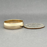 Estate 14K Y Gold 6.82mm Polished Ring