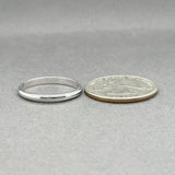 Estate 14K W Gold 2.3mm Polished Ring