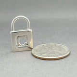 Estate Tiffany & Co. SS C Padlock Pendant