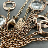 Estate Ippolita RGP SS 19.70ctw Quartz Station Necklace