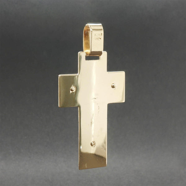 Estate 18K Y Gold 33.26mm Crucifix Pendant