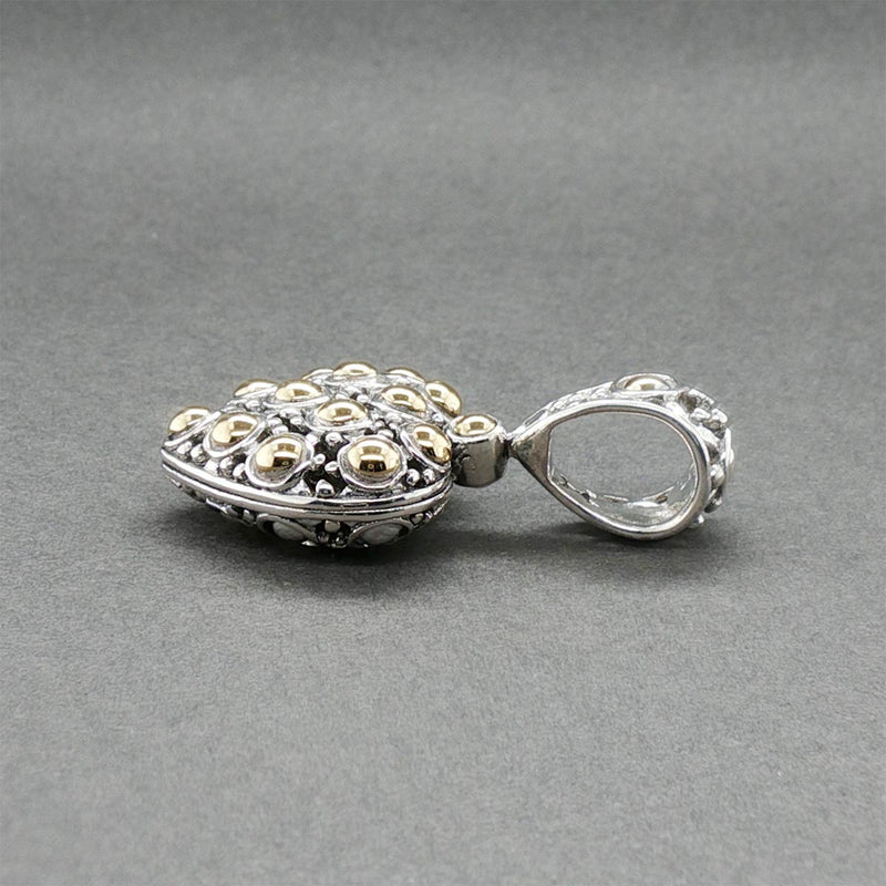 Estate John Hardy SS 18 Dot Heart Pendant