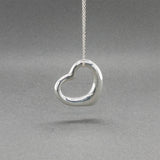 Estate Tiffany & Co. SS Peretti 22mm Open Heart Pendant