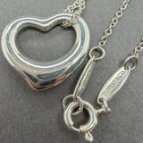Estate Tiffany & Co. Peretti SS 16mm Open Heart Pendant