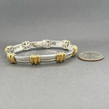 Estate Tiffany & Co. SS 18 Atlas Groove Link Bracelet