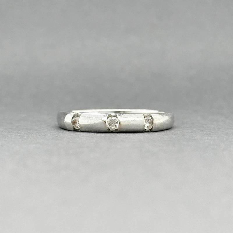 Estate 14K W Gold 0.12ctw Diamond Ring