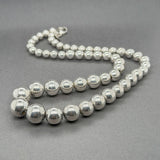 Estate Tiffany & Co. SS Graduated Beaded Necklace
