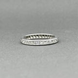 Estate Platinum 0.71ctw G-H/VS2-SI1 Diamond Eternity Ring