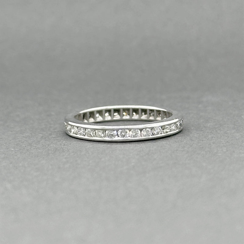 Estate Platinum 0.71ctw G-H/VS2-SI1 Diamond Eternity Ring