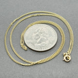 Estate 18K Y Gold 1.2mm 17” Cable Chain
