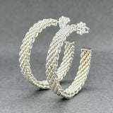 Estate Tiffany & Co. SS Somerset Hoop Earrings