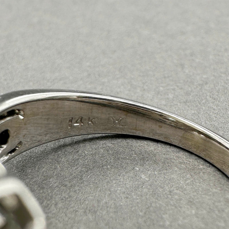 Estate Levian 14K W Gold 1.26ctw Aquamarine & Diamond Ring