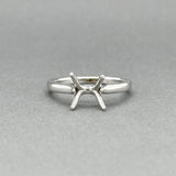 Estate 14K W Gold 4 Prong Eng. Mounting Ring