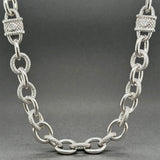 Estate Judith Ripka SS CZ Heart Station Chain
