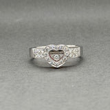 Estate Chopard 18K W Gold Happy H/VS2-SI1 Diamond Ring