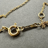 Estate Tiffany & Co. Picasso 18K Y Gold Pearl Olive Leaf Pendant