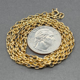 Estate 18K Y Gold 2.9mm 24” Anchor Chain