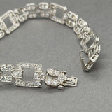 Estate Platinum Art Deco 7.16ctw H-I/VS2-SI1 Diamond Bracelet