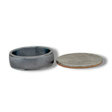 Tantalum 7mm Gray Brush Finish Shiny Edges Ring  10